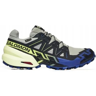 Salomon Speedcross 6 GTX - Buty trail - Wrought Iron/Clematis Blue/Sharp Green Salomon Speedcross 6 GTX - Buty trail - Wrought Iron/Clematis Blue/Sharp Green