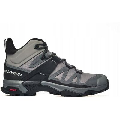 Salomon Szare Buty Trekkingowe X Ultra 4 Mid GTX - Buty Turystyczne dla Mężczyzn Salomon Szare Buty Trekkingowe X Ultra 4 Mid GTX - Buty Turystyczne dla Mężczyzn