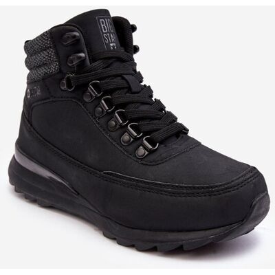 Buty Trekkingowe Trapery Sznurowane Czarne Big Star MM274677-36 Buty Trekkingowe Trapery Sznurowane Czarne Big Star MM274677-36
