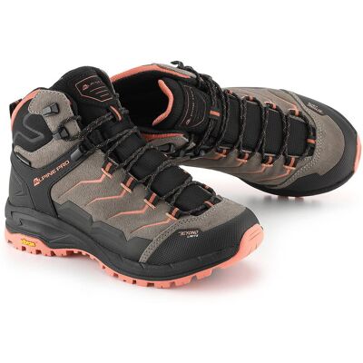 Buty wysokie trekkingowe damskie Alpine Pro Crede k.pomarańczowy r.36 Buty wysokie trekkingowe damskie Alpine Pro Crede k.pomarańczowy r.36