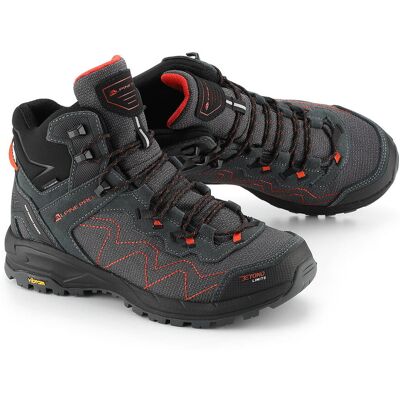 Buty wysokie trekkingowe unisex Alpine Pro Cerne 2 k.szary r.43 Buty wysokie trekkingowe unisex Alpine Pro Cerne 2 k.szary r.43