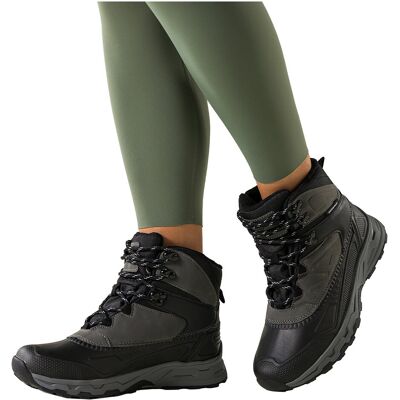 Czarne Buty Sportowe Trekkingowe Damskie Wodoodporne Na Bieżnikowanej Podeszwie Sznurowane Szare Wstawki Casu 7688-3d-40 Czarne Buty Sportowe Trekkingowe Damskie Wodoodporne Na Bieżnikowanej Podeszwie Sznurowane Szare Wstawki Casu 7688-3d-40