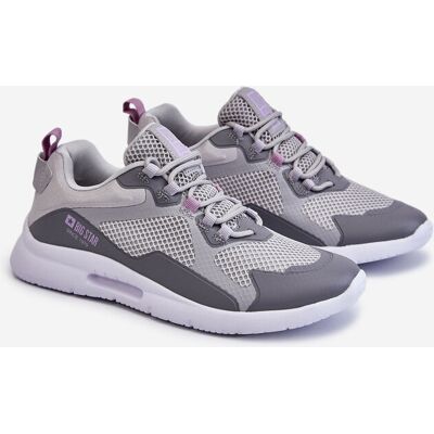 Damskie Buty Sportowe Sneakersy Big Star LL274371 Szare-37 Damskie Buty Sportowe Sneakersy Big Star LL274371 Szare-37