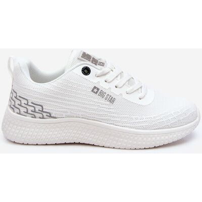 Damskie Siateczkowe Buty Sportowe Memory Foam System Big Star LL274664 Białe-36 Damskie Siateczkowe Buty Sportowe Memory Foam System Big Star LL274664 Białe-36