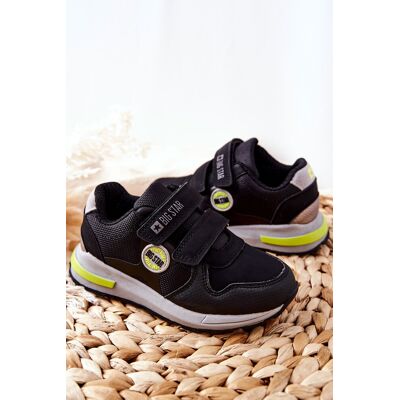 Dziecięce Buty Sportowe Big Star II374078 Czarne-28 Dziecięce Buty Sportowe Big Star II374078 Czarne-28