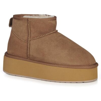 Emu Australia botki damskie Stinger Micro Flatform Chestnut-41 Emu Australia botki damskie Stinger Micro Flatform Chestnut-41