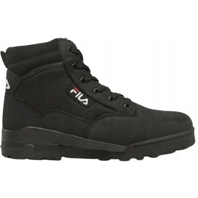 Fila Buty Sportowe Męskie Czarne Ze Skórą 47 J3A Fila Buty Sportowe Męskie Czarne Ze Skórą 47 J3A