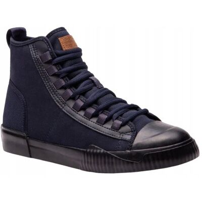 G-STAR RAW GRANATOWE WYSOKIE TRAMPKI Z MATERIAŁU TEKSTYLNEGO 43 J6A G-STAR RAW GRANATOWE WYSOKIE TRAMPKI Z MATERIAŁU TEKSTYLNEGO 43 J6A
