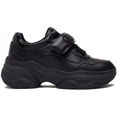 Guess Sneakersy Damskie Na Platformie Czarne Flfhnnele12-Black R.35 Guess Sneakersy Damskie Na Platformie Czarne Flfhnnele12-Black R.35