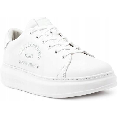 Karl Lagerfeld Buty Męskie Skóra Białe Logo Kl52539-01w 44 Karl Lagerfeld Buty Męskie Skóra Białe Logo Kl52539-01w 44
