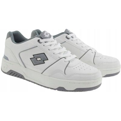 Buty Lotto Białe Szare Retro Unisex - Buty Buty Lotto Białe Szare Retro Unisex - Buty