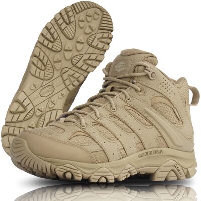 Merrell - Buty wojskowe Moab 3 Mid Tactical Response Waterproof Boot - Coyote - J004111 (40) Merrell - Buty wojskowe Moab 3 Mid Tactical Response Waterproof Boot - Coyote - J004111 (40)