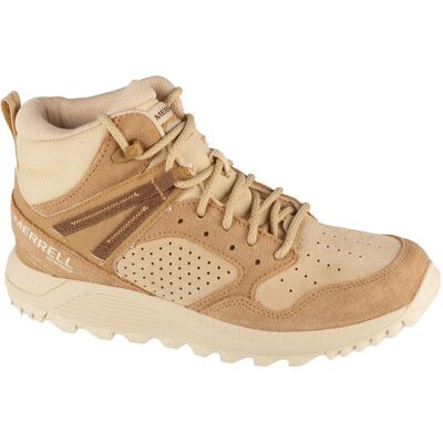 Merrell Wildwood Mid Leather WP J038298, Damskie, buty trekkingowe, Beżowy Merrell Wildwood Mid Leather WP J038298, Damskie, buty trekkingowe, Beżowy