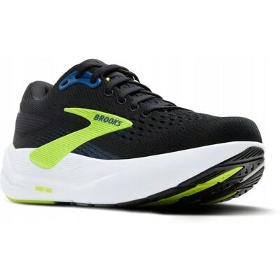 Męskie Buty Do Biegania Brooks Ghost Max 3 D078 - Granatowo-Limonkowe - Męskie Buty Do Biegania Brooks Ghost Max 3 D078 - Granatowo-Limonkowe -