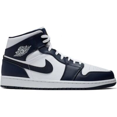 Męskie Buty Sportowe Air Jordan 1 Mid Metalic Obsydian - 554724-174-44.5 Męskie Buty Sportowe Air Jordan 1 Mid Metalic Obsydian - 554724-174-44.5
