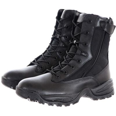 Mil-Tec, Buty Turystyczne, Taktyczne Skórzane Dwa Zamki Czarne, Rozmiar 42 Mil-Tec, Buty Turystyczne, Taktyczne Skórzane Dwa Zamki Czarne, Rozmiar 42
