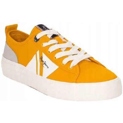 Pepe Jeans Allen Falg Męskie Buty Żółte Trampki Niskie Sznurowane 46 Awe Pepe Jeans Allen Falg Męskie Buty Żółte Trampki Niskie Sznurowane 46 Awe