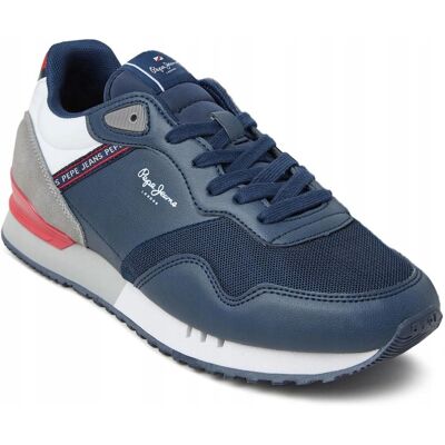 Pepe Jeans London Bright Buty Sportowe Męskie Granatowe 43 Awe Pepe Jeans London Bright Buty Sportowe Męskie Granatowe 43 Awe