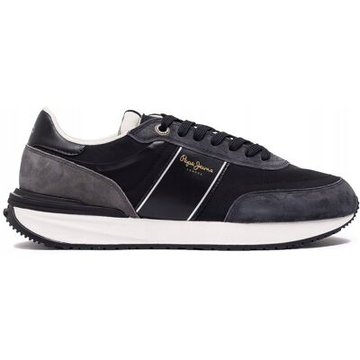 Pepe Jeans Sneakersy Męskie Czarne Pms600008-999-Blk R.43 Pepe Jeans Sneakersy Męskie Czarne Pms600008-999-Blk R.43