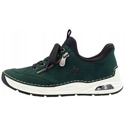 Rieker Sportowe Damskie Buty Zielone Z Ozdobnym Zamkiem 40 J8a Rieker Sportowe Damskie Buty Zielone Z Ozdobnym Zamkiem 40 J8a
