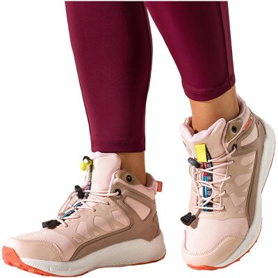 Różowe Buty Sportowe Trekkingowe Damskie Wodoodporne Na Bieżnikowanej Podeszwie Z Regulowaną Elastyczną Sznurówką Beżowe Wstawki Casu 7493-2d-40 Różowe Buty Sportowe Trekkingowe Damskie Wodoodporne Na Bieżnikowanej Podeszwie Z Regulowaną Elastyczną Sznurówką Beżowe Wstawki Casu 7493-2d-40