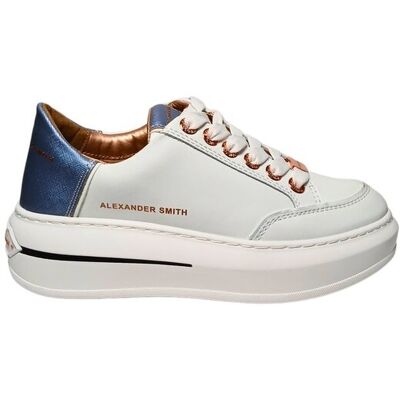 Scarpe Donna Alexander Smith Lancaster Woman-White Dark Azure Scarpe Donna Alexander Smith Lancaster Woman-White Dark Azure