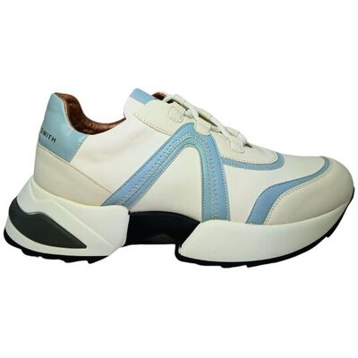 Scarpe Donna Alexander Smith Sneakers Marble Woman-White Azure Scarpe Donna Alexander Smith Sneakers Marble Woman-White Azure