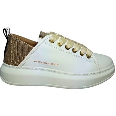 Scarpe Donna Alexander Smith Sneakers Wembley Woman-White Gold Scarpe Donna Alexander Smith Sneakers Wembley Woman-White Gold