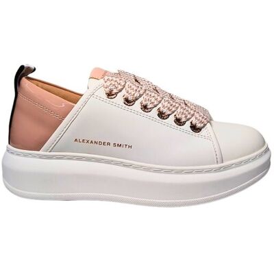 Scarpe Donna Alexander Smith Wembley Woman-White Pastel Rose Scarpe Donna Alexander Smith Wembley Woman-White Pastel Rose