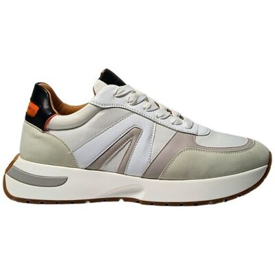 Scarpe Uomo Alexander Smith Hyde Man-White Black Orange Scarpe Uomo Alexander Smith Hyde Man-White Black Orange