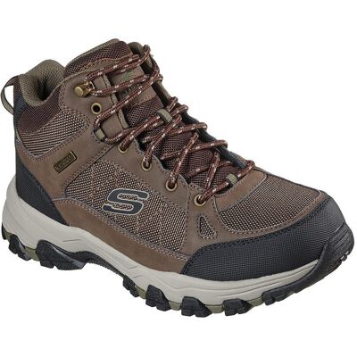 Skechers - Selmen-melano - Czekolada/Jasnoniebieski - Botki Skechers - Selmen-melano - Czekolada/Jasnoniebieski - Botki
