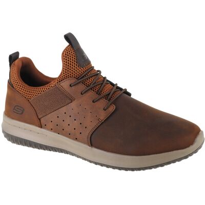 Skechers Delson Axton 65870-Cdb, Męskie, Półbuty, Brązowy Skechers Delson Axton 65870-Cdb, Męskie, Półbuty, Brązowy