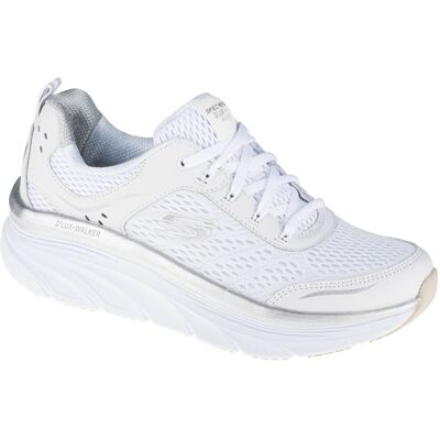 Skechers Relaxed Fit: D'Lux Walker - Infinite Motion 149023-WSL, Damskie, buty sneakers, Biały Skechers Relaxed Fit: D'Lux Walker - Infinite Motion 149023-WSL, Damskie, buty sneakers, Biały