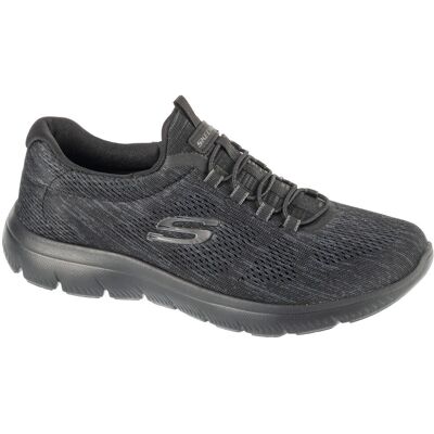 Skechers Summits - Fun Flair 150113-BBK, Damskie, buty treningowe, Czarne Skechers Summits - Fun Flair 150113-BBK, Damskie, buty treningowe, Czarne
