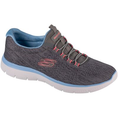 Skechers Summits - Fun Flair 150113-GYMT, Damskie, buty treningowe, Szary Skechers Summits - Fun Flair 150113-GYMT, Damskie, buty treningowe, Szary