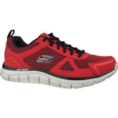 Skechers Track-Bucolo 52630-RDBK, Męskie, buty treningowe, Czerwony Skechers Track-Bucolo 52630-RDBK, Męskie, buty treningowe, Czerwony
