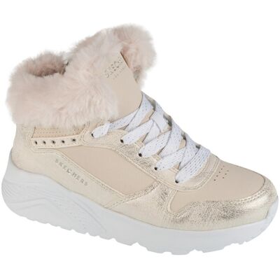 Skechers Uno Lite - Comfurt Collar 310396L-NAT, dla dziewczynki, buty zimowe, Beżowy Skechers Uno Lite - Comfurt Collar 310396L-NAT, dla dziewczynki, buty zimowe, Beżowy