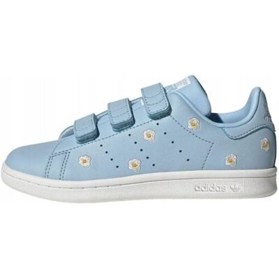 Śliczne buty dziewczęce Adidas Stan Smith CF z wyszywanymi kwiatkami r. 29 Śliczne buty dziewczęce Adidas Stan Smith CF z wyszywanymi kwiatkami r. 29