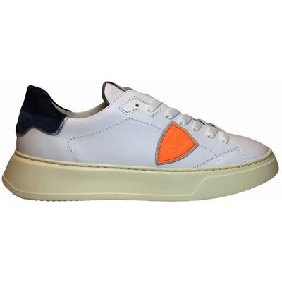 sneaker uomo philippe model - temple low man - bianco sneaker uomo philippe model - temple low man - bianco