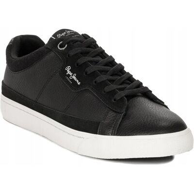 Pepe Jeans Black Barry Smart PMS30881999 Unisex buty sportowe - Cały rok Pepe Jeans Black Barry Smart PMS30881999 Unisex buty sportowe - Cały rok