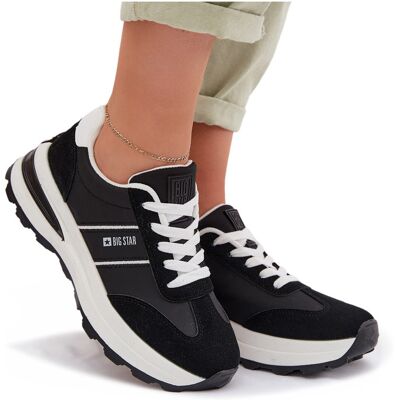 Sneakersy Buty Sportowe Damskie Big Star TT274877 HI-POLY SYSTEM Czarne 41-38 Sneakersy Buty Sportowe Damskie Big Star TT274877 HI-POLY SYSTEM Czarne 41-38
