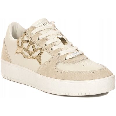 Sneakersy Damskie Guess Fl7sin Lea12 Sidny Ivory Na Platformie Beżowe R.40 Sneakersy Damskie Guess Fl7sin Lea12 Sidny Ivory Na Platformie Beżowe R.40