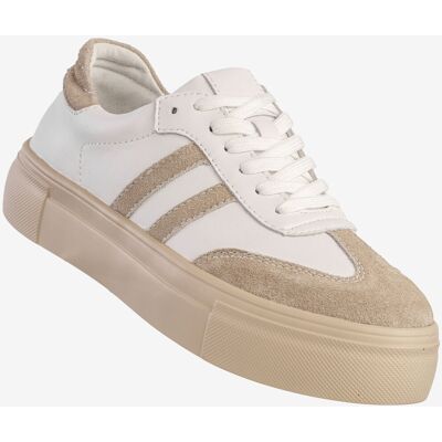 Sneakersy Damskie Skórzane Na Platformie Buty Sportowe Białe Filippo Dp6841/25wh Be Biały 41 Sneakersy Damskie Skórzane Na Platformie Buty Sportowe Białe Filippo Dp6841/25wh Be Biały 41