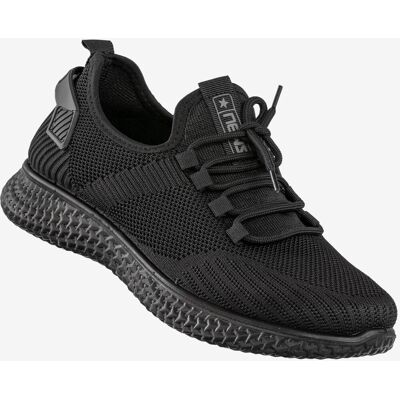 Sneakersy Męskie Buty Sportowe Lekkie News Czarne 21MN02-3634M Czarny 41 Sneakersy Męskie Buty Sportowe Lekkie News Czarne 21MN02-3634M Czarny 41