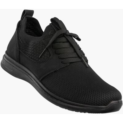Sneakersy Męskie Wsuwane Buty Sportowe Lekkie Czarne NEWS 26MN02-174 Czarny 41 Sneakersy Męskie Wsuwane Buty Sportowe Lekkie Czarne NEWS 26MN02-174 Czarny 41