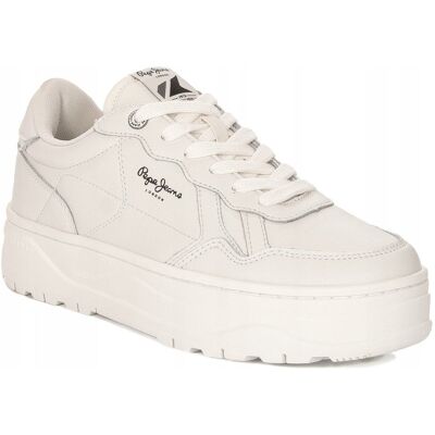 Pepe Jeans Kore Britt W Białe sneakers - Buty damskie casual Pepe Jeans Kore Britt W Białe sneakers - Buty damskie casual