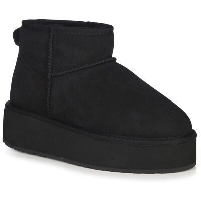 Śniegowce damskie Emu Australia czarne platforma Stinger Micro Flatform-41 Śniegowce damskie Emu Australia czarne platforma Stinger Micro Flatform-41