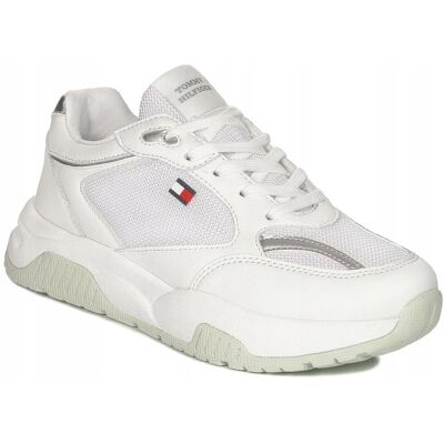 Tommy Hilfiger Damskie Sneakersy Białe T3a9-33219-Wh R.37 Tommy Hilfiger Damskie Sneakersy Białe T3a9-33219-Wh R.37
