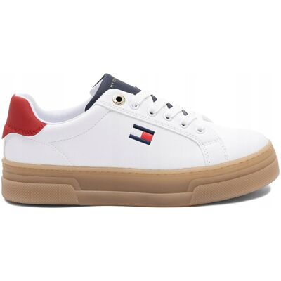 Tommy Hilfiger Sneakersy Damskie Białe T3a9-34258-Wbr R.37 Tommy Hilfiger Sneakersy Damskie Białe T3a9-34258-Wbr R.37