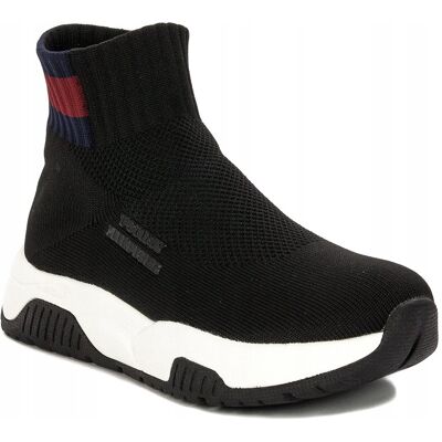 Tommy Hilfiger Sneakersy Wys T3a9-33007 Black R.37 Tommy Hilfiger Sneakersy Wys T3a9-33007 Black R.37